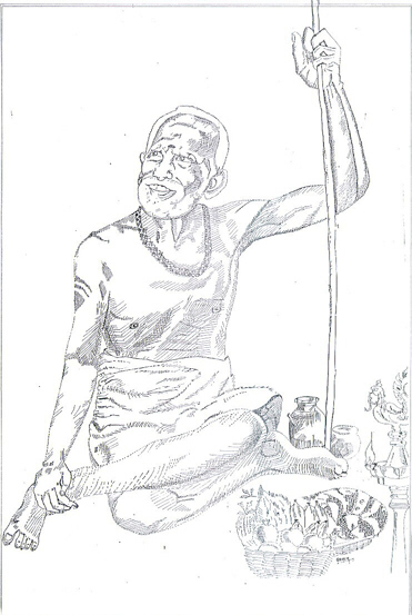 Sri Kanchi Maha Periyava drawing  Guru purnima special Maha Periyava  drawing  YouTube